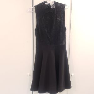 NWT WINDSOR SHEER BLACK COCKTAIL DRESS